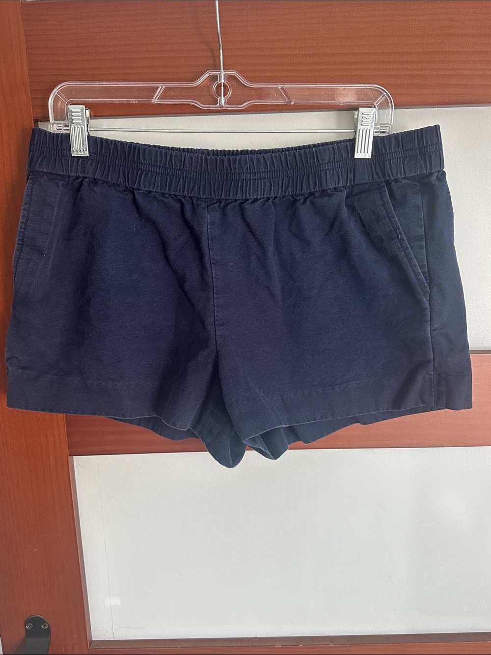 J. Crew Navy Elastic-Waist Athletic Shorts